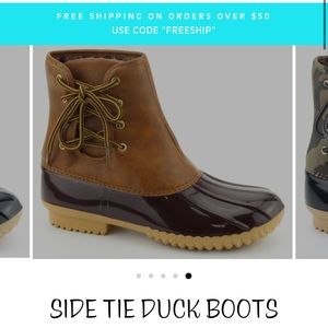 Natures Breeze Side Tie Duck Boots